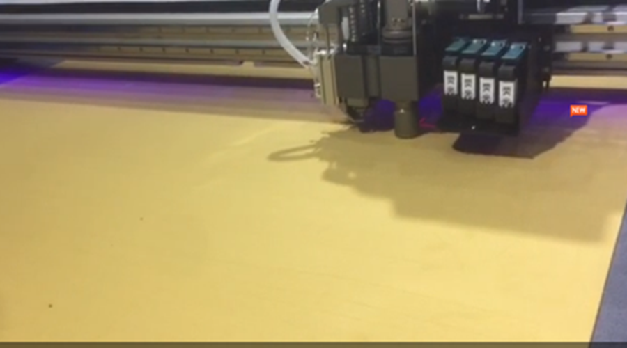 皮革荧光喷墨切割