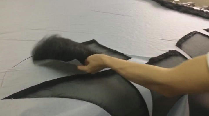 长毛料圆刀裁剪